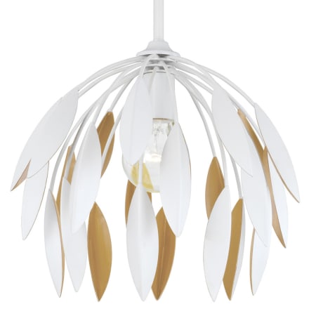 Capital Lighting Margeaux 14" Wide Botanical Pendant Matte White