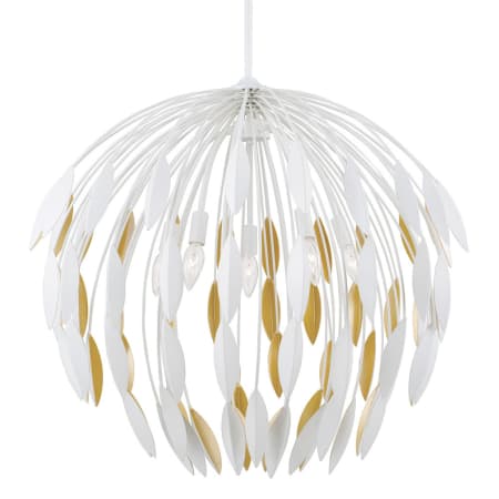Capital Lighting Margeaux 5 Light 28" Wide Botanical Pendant Matte White