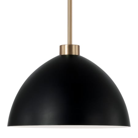 Capital Lighting Ross 13" Wide Pendant Aged Brass / Black