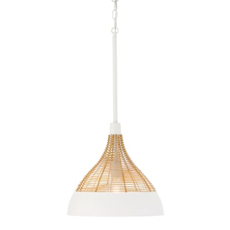 Capital Lighting Kali 14" Wide Pendant Matte White