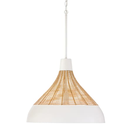 Capital Lighting Kali 22" Wide Pendant Matte White