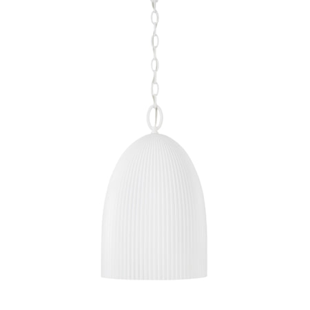 Capital Lighting Mallory 11" Wide Pendant Ceramic White