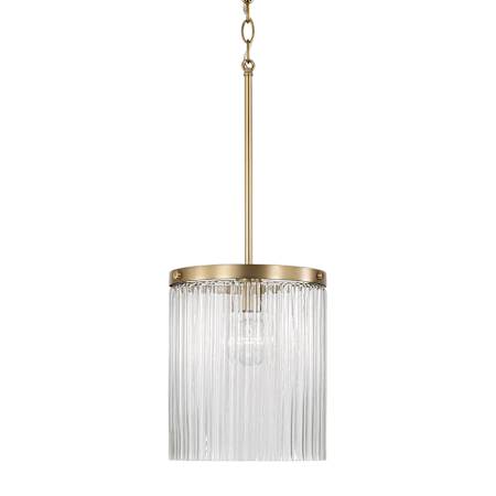 Capital Lighting Vaughn 10" Wide Pendant Aged Brass