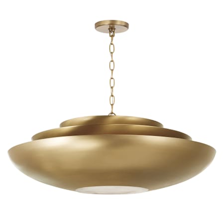 Capital Lighting Gia 4 Light 30" Wide Pendant Aged Brass