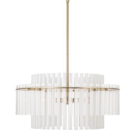 Capital Lighting Blair 4 Light 24" Wide Pendant Aged Brass