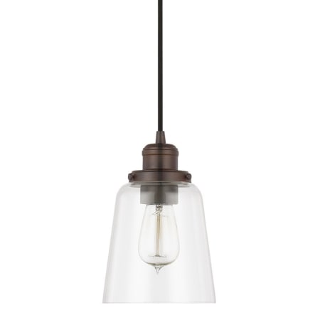 Capital Lighting 6" Wide Mini Pendant Burnished Bronze