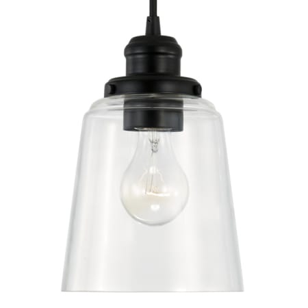 Capital Lighting 6" Wide Mini Pendant Matte Black