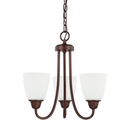 Capital Lighting Trenton 3 Light 15" Wide Chandelier Bronze