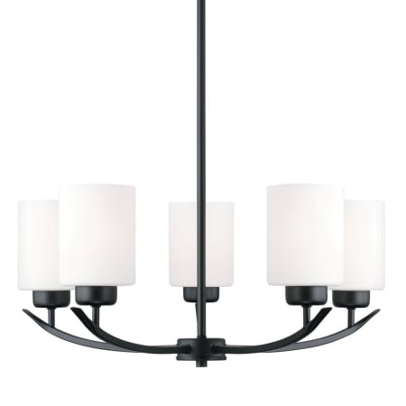 Capital Lighting Dixon 5 Light 23" Wide Chandelier Matte Black