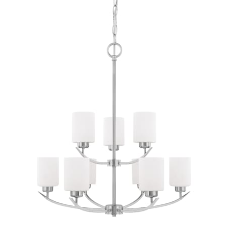 Capital Lighting Dixon 9 Light 28" Wide Chandelier Brushed Nickel