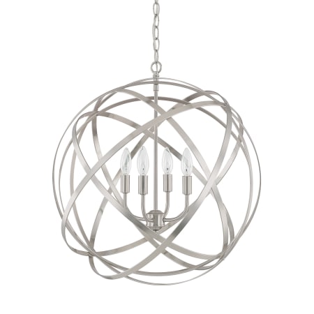 Capital Lighting Axis 4 Light 23" Wide Cage Pendant Brushed Nickel