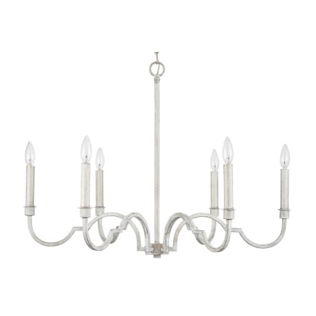 Capital Lighting Demi 6 Light 32" Wide Taper Candle Chandelier Winter White