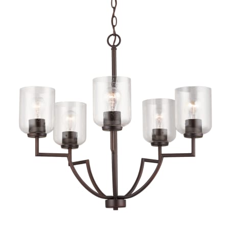 Capital Lighting Carter 5 Light 26" Wide Chandelier Bronze