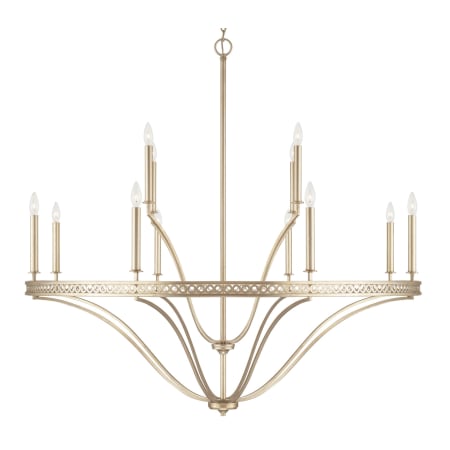 Capital Lighting Isabella 12 Light 52" Wide Taper Candle Chandelier Winter Gold