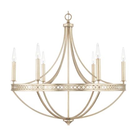 Capital Lighting Isabella 6 Light 30" Wide Chandelier Winter Gold