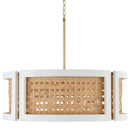 Capital Lighting Lola 6 Light 30" Wide Drum Chandelier Flat White / Matte Brass