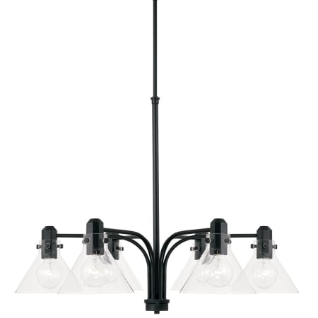 Capital Lighting Greer 6 Light 33" Wide Chandelier Matte Black