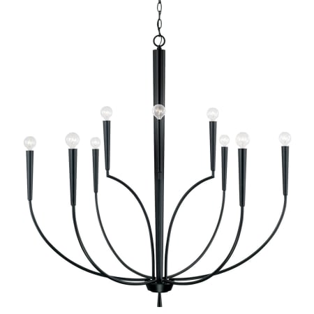 Capital Lighting Holden 10 Light 40" Wide Taper Candle Chandelier Matte Black