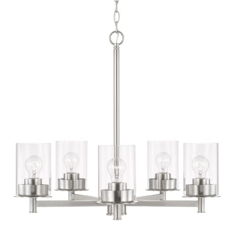 Capital Lighting Mason 5 Light 26" Wide Chandelier Brushed Nickel
