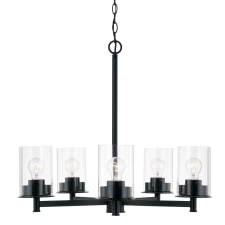 Capital Lighting Mason 5 Light 26" Wide Chandelier Matte Black