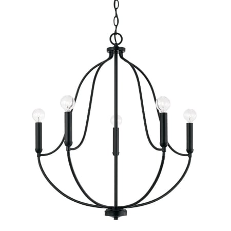 Capital Lighting Madison 5 Light 25" Wide Abstract Chandelier Matte Black