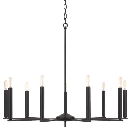 Capital Lighting Portman 9 Light 34" Wide Candle Style Chandelier Matte Black
