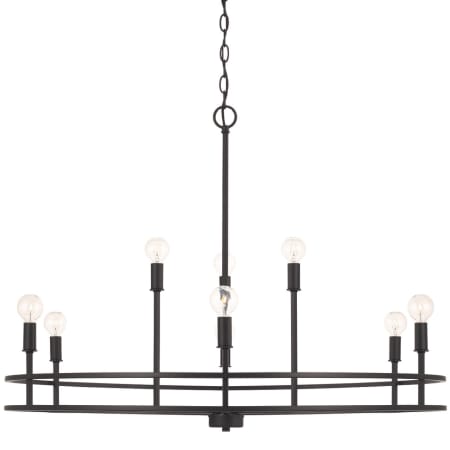 Capital Lighting Fuller 9 Light 35" Wide Ring Chandelier Matte Black