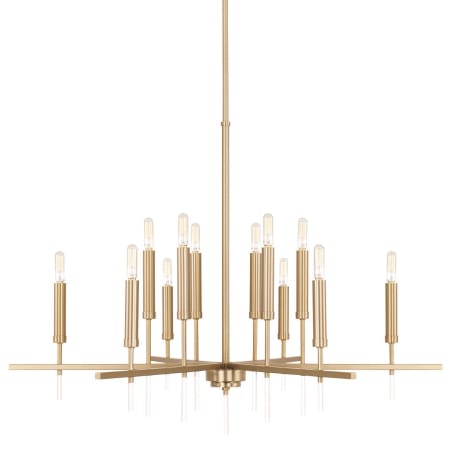 Capital Lighting Elora 12 Light 35" Wide Candle Style Chandelier Matte Brass
