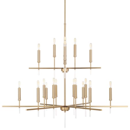 Capital Lighting Elora 20 Light 48" Wide Candle Style Chandelier Matte Brass