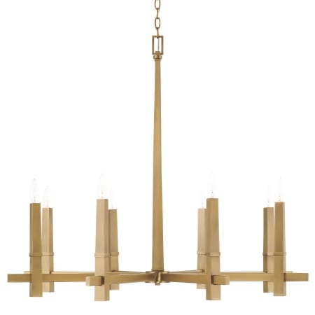 Capital Lighting Blake 8 Light 39" Wide Candle Style Chandelier Aged Brass