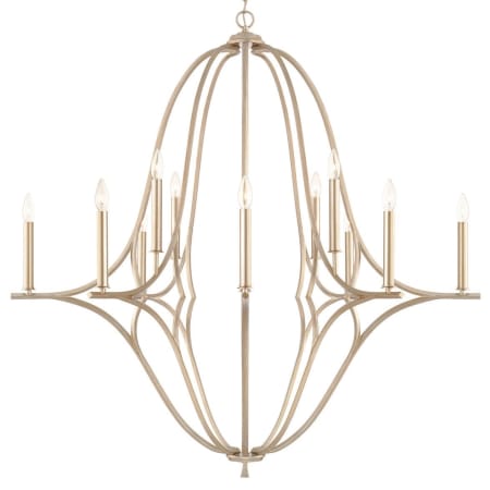 Capital Lighting Claire 12 Light 48" Wide Candle Style Chandelier Brushed Champagne