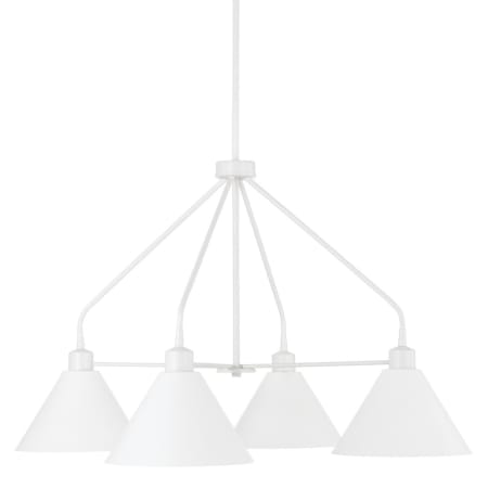 Capital Lighting Alden 4 Light 33" Wide Chandelier Matte White