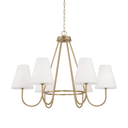 Capital Lighting Julia 6 Light 36" Wide Chandelier Matte Brass