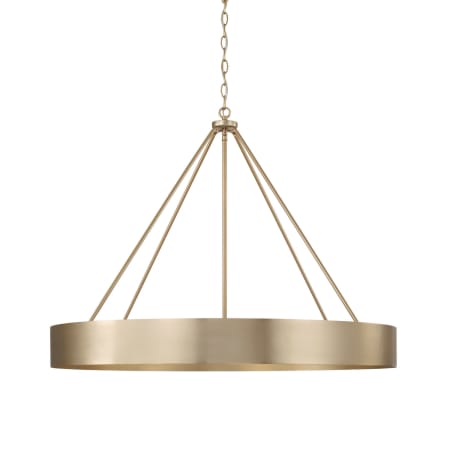 Capital Lighting Weller 6 Light 36" Wide Ring Chandelier Matte Brass