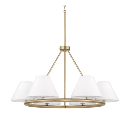 Capital Lighting Parson 6 Light 35" Wide Ring Chandelier Matte Brass