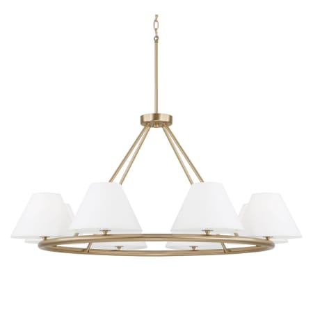 Capital Lighting Parson 8 Light 45" Wide Ring Chandelier Matte Brass