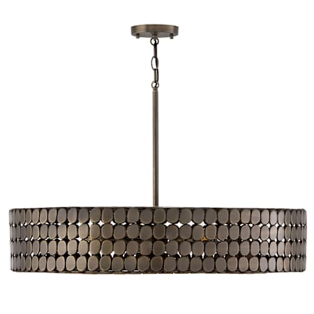 Capital Lighting Eliana 4 Light 31" Wide Drum Chandelier Dark Brass