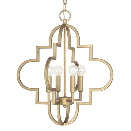 Capital Lighting Ellis 4 Light 18" Wide Mini Chandelier Brushed Gold