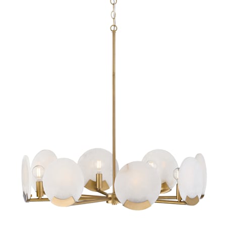 Capital Lighting Oriya 8 Light 28" Wide Chandelier Aged Brass