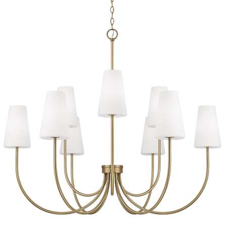 Capital Lighting Averitt 9 Light 46" Wide Chandelier Aged Brass
