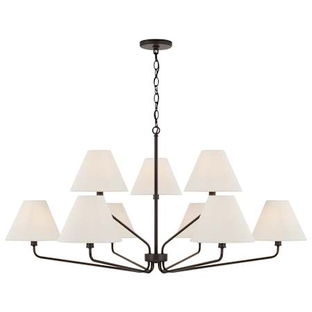 Capital Lighting Chadwick 9 Light 45" Wide Chandelier Espresso