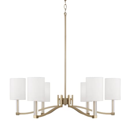 Capital Lighting Ingrid 6 Light 32" Wide Chandelier Matte Brass