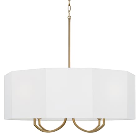 Capital Lighting Adrian 4 Light 30" Wide Drum Chandelier Aged Brass