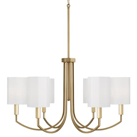 Capital Lighting Adrian 6 Light 30" Wide Chandelier Aged Brass