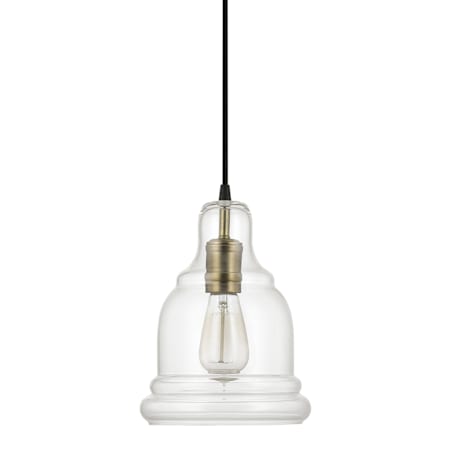 Capital Lighting 10-3/4" Tall Mini Pendant Aged Brass