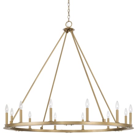 Capital Lighting Pearson 12 Light 48" Wide Taper Candle Style Chandelier Aged Brass