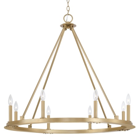 Capital Lighting Pearson 8 Light 36" Wide Taper Candle Style Chandelier Aged Brass