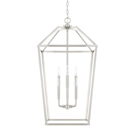 Capital Lighting 6 Light 17" Wide Taper Candle Chandelier Brushed Nickel