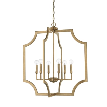 Capital Lighting 6 Light 28" Wide Chandelier Aged Brass