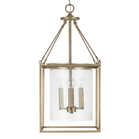 Capital Lighting 4 Light 11-3/4" Wide Taper Candle Pendant Aged Brass